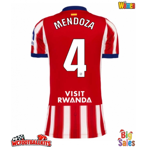 Atletico Madrid Rodrigo Mendoza #4 Replica Home Stadium Shirt for Women 2026-27 Short Sleeve